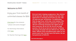 Desktop Screenshot of fearlessheartyoga.ca